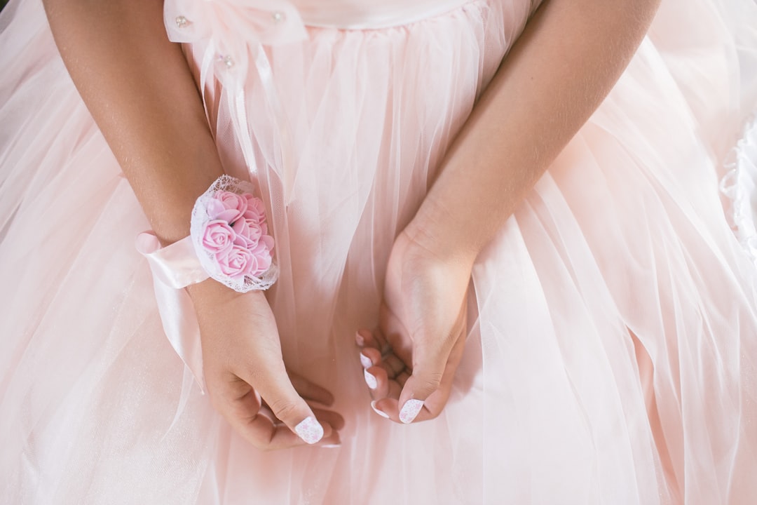 Photo peach dress
