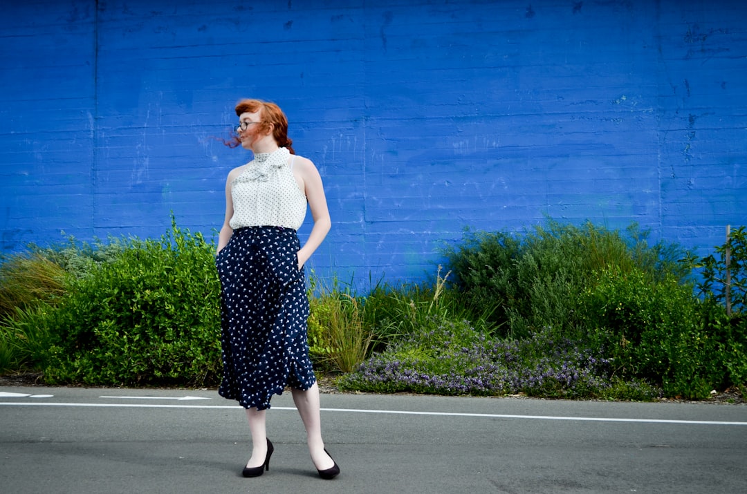 Photo red hair clothes